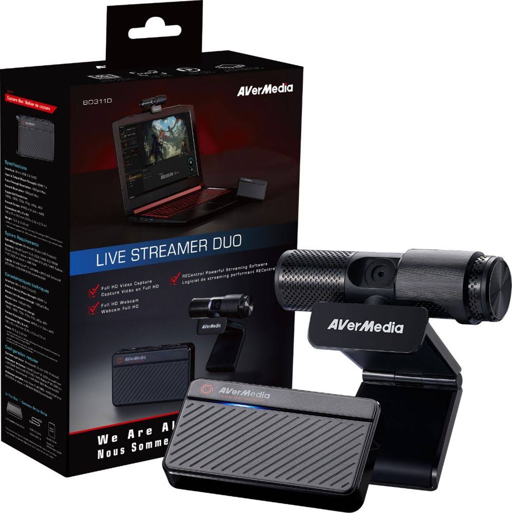 AVerMedia BO311D Live Streamer DUO Webcam Bundle