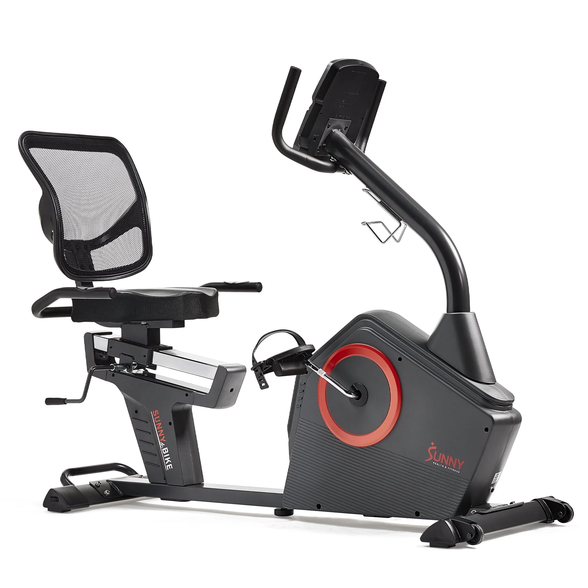 Sunny Health & Fitness Premium Magnetic Resistance Smart Recumbent Bike with Exclusive SunnyFit® App Enhanced Bluetooth Connectivity - SF-RB4850SMART