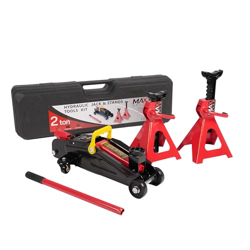3-Ton (6600lbs) Low-Profile Dual Pistons Heavy-Duty Steel Racing Floor Jack with Quick Lift Hydraulic Pump