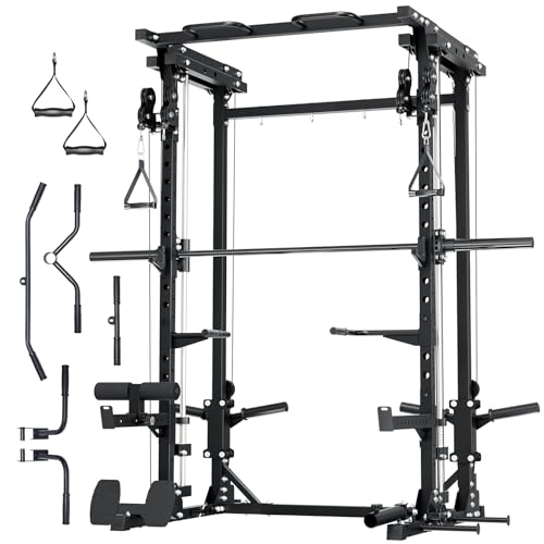 Major Fitness Drone3 Smith△ Machine – All-in-One Home Gym Squat Rack with Weight Bar