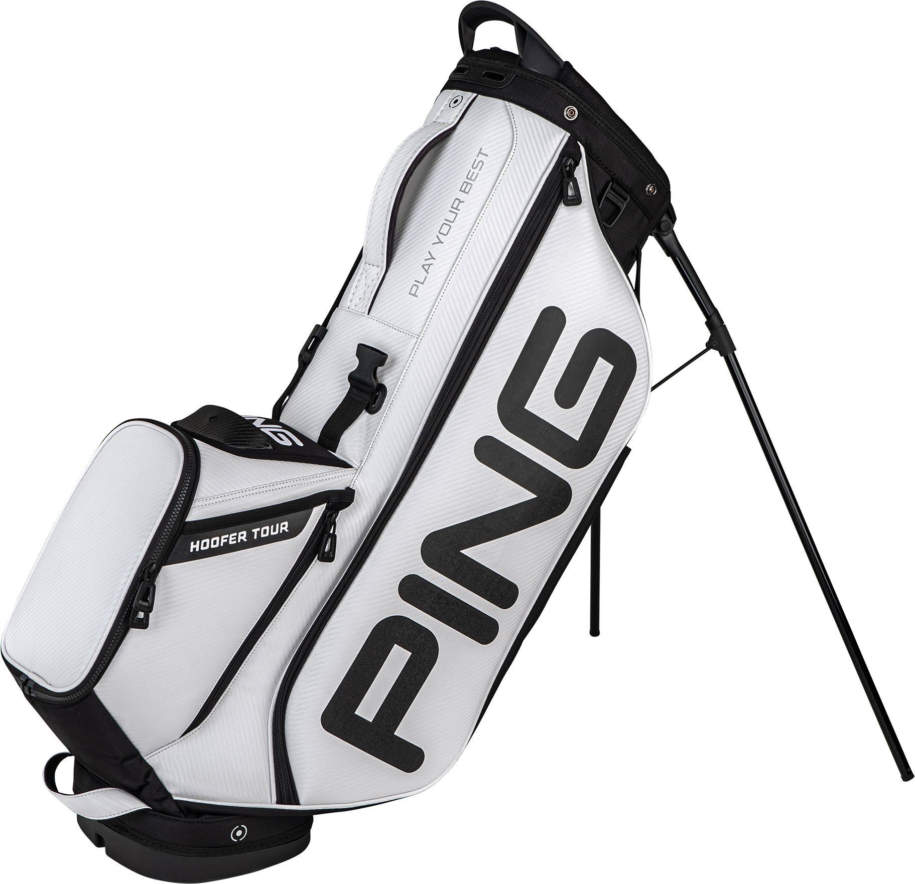 Ping Hoofer Tour Stand Bag - White Black