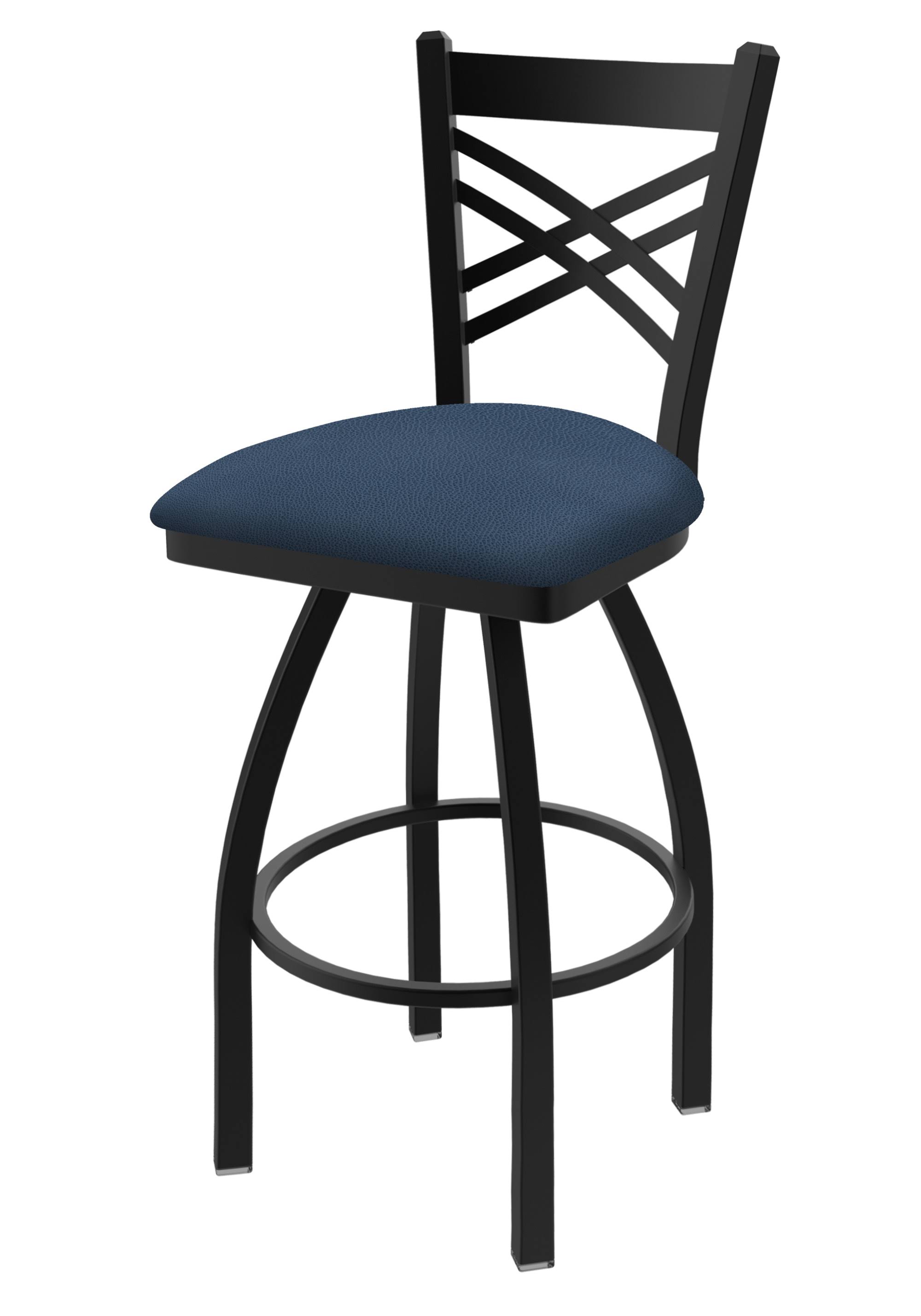 Holland Bar Stool 82036BWReiBay 820 36x22 Catalina Black Wrinkle Swivel Stool with Rein Bay Seat - Avayadevconnect