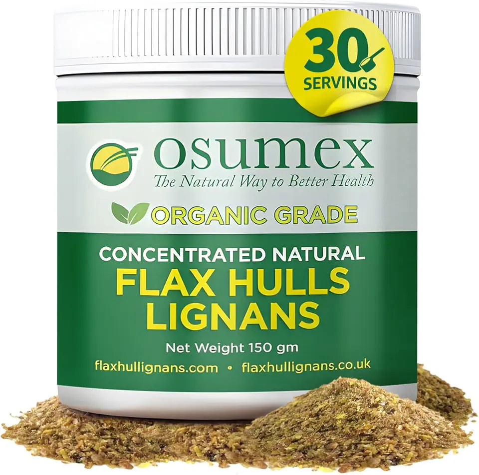 Flax Seed Hull Powder 150g - Flax Seeds Organic High in Lignan SDG for Digestion