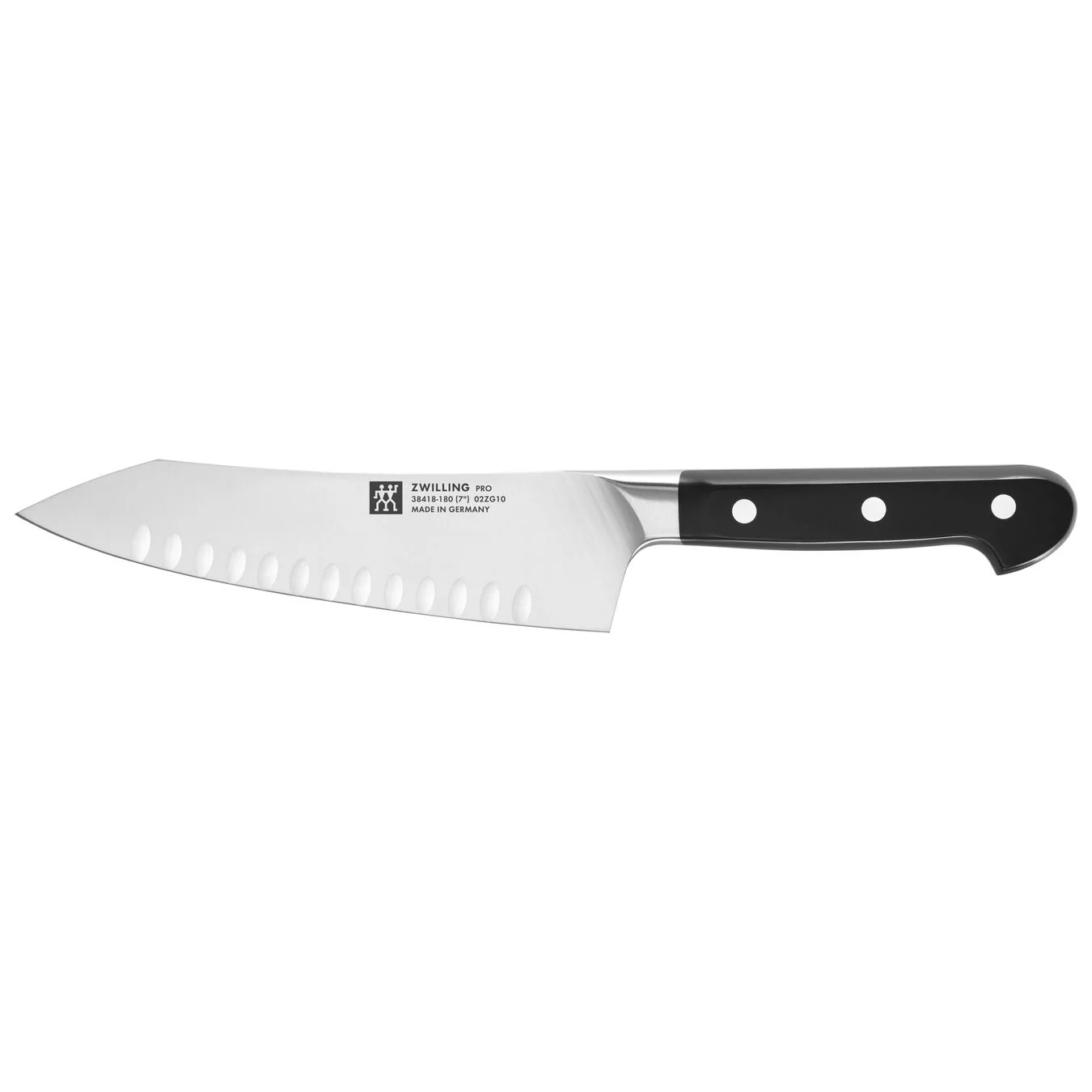 ZWILLING 7 Hollow Edge Rocking Santoku Knife, Pro Series