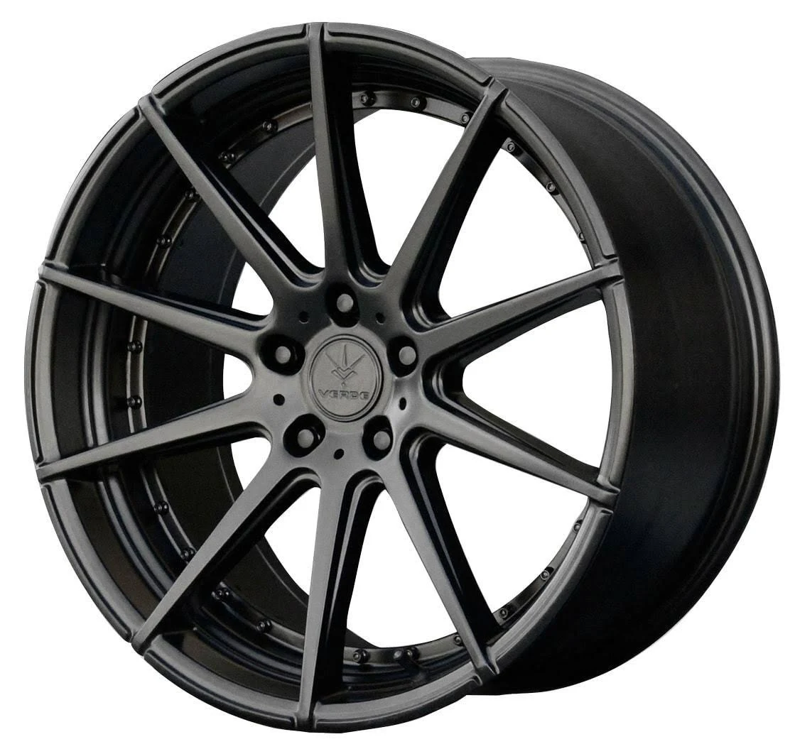 Verde V20 Insignia 20x10 5x120 +20mm Satin Black Wheel Rim 20x22 inch