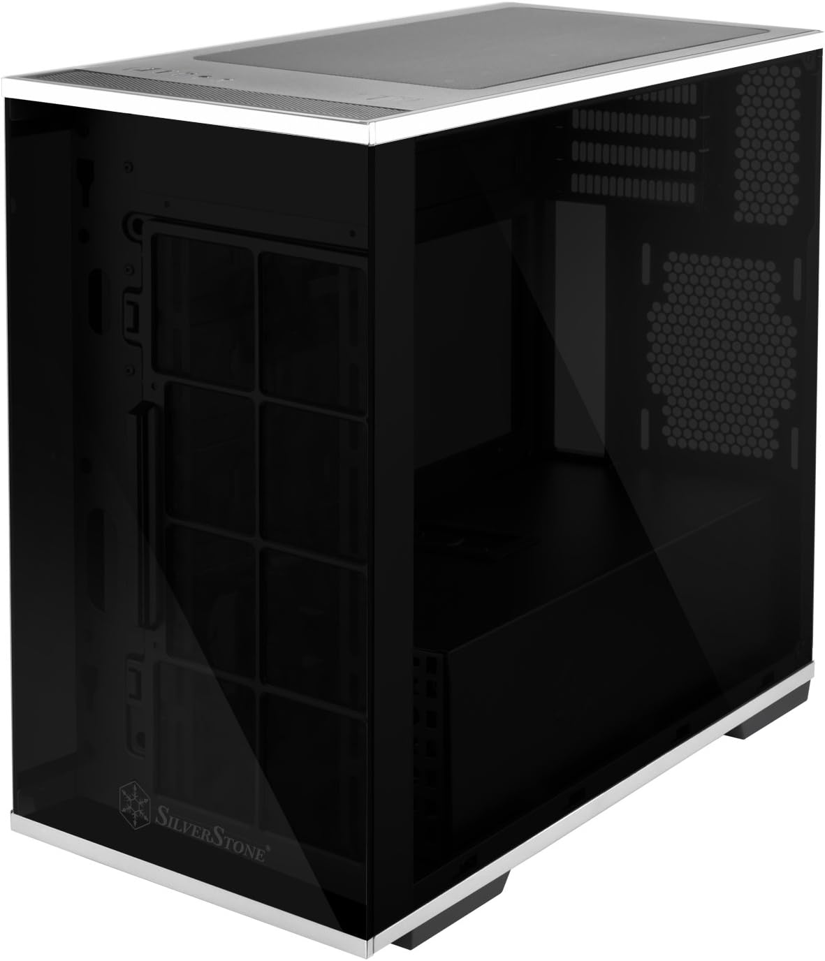 SilverStone Technology Mini-ITX Computer Case with Tempered Glass and Vertical Design LD03B