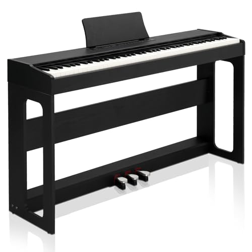Ktaxon 88 Key Weighted Keyboard Piano Digital Piano with Dream Sound Chip, MIDI/USB Connectivity, Works with Music Software Includes Headphones