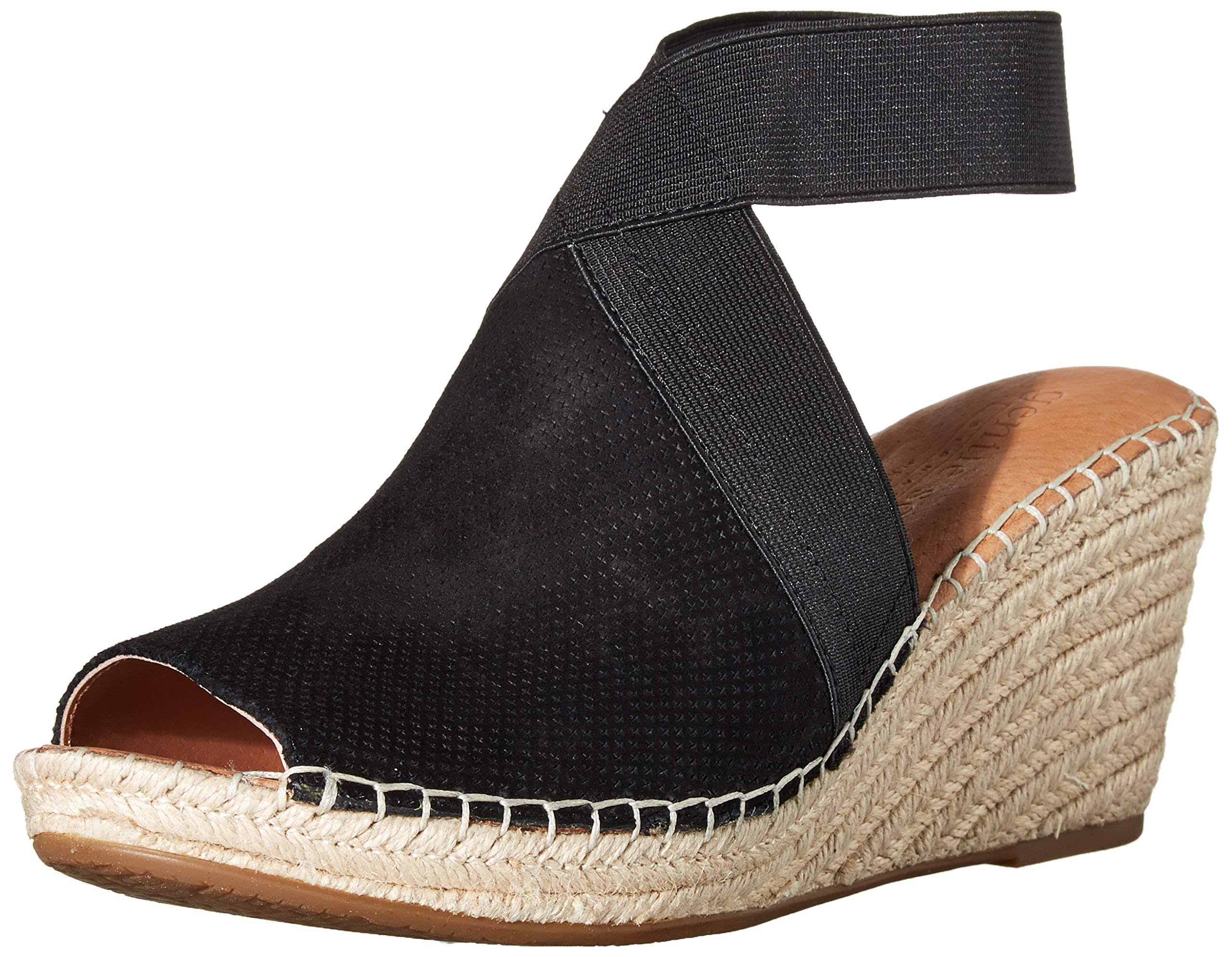 Gentle Souls by Kenneth Cole Colleen Suede Wedge, 7 / Black
