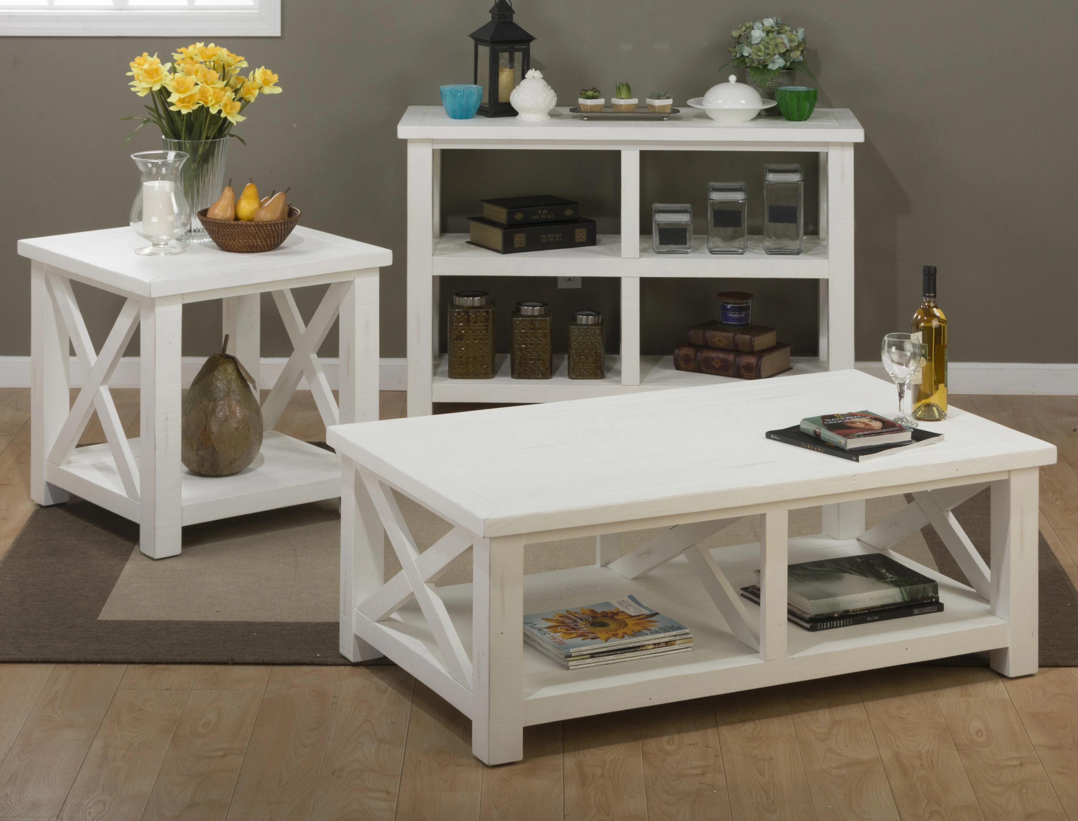Jofran Madaket Rustic Solid Reclaimed Pine 50" Coffee Table
