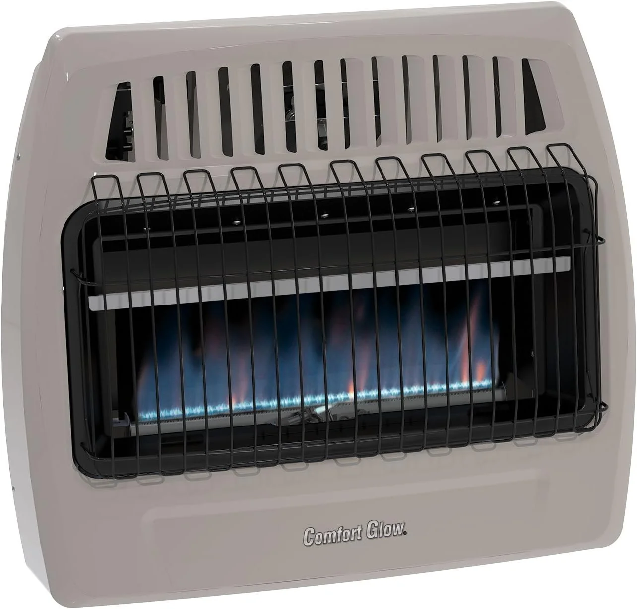 WORLD MKTG OF AMERICA/IMPORT CGS379 Dual Fuel Blue Flame Vent Wall Heater, 30,000 BTU, Beige - Curated Treasures Market
