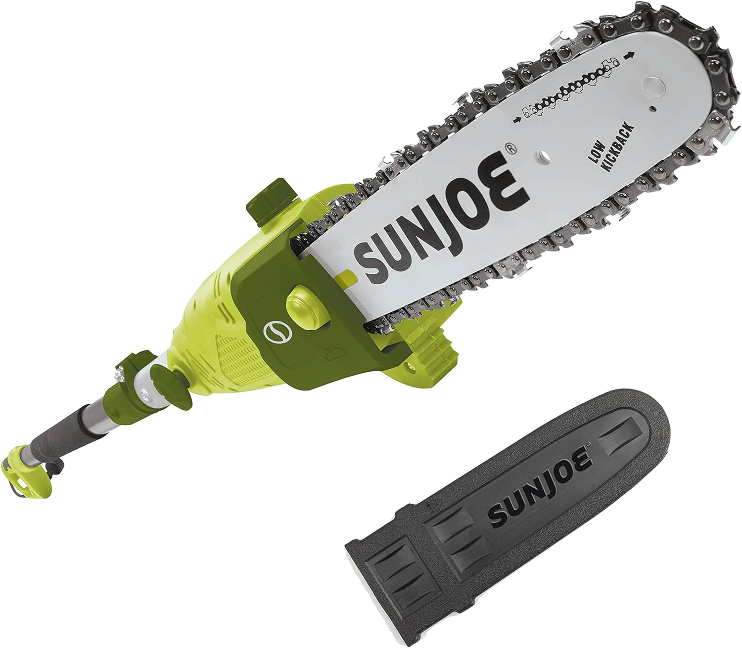 Sun Joe SWJ803E 10 inch 8.0 Amp Electric Multi-Angle Pole Chain Saw, Green Pack of 2
