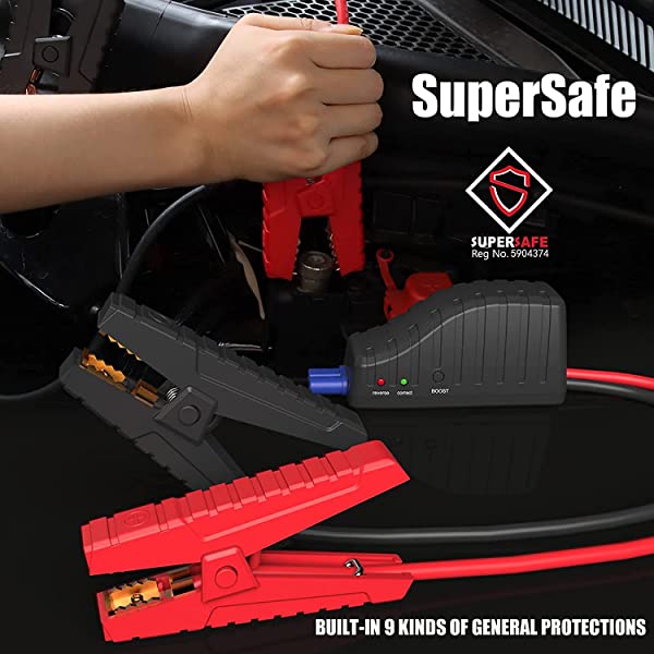 GOOLOO Jump Starter 1200A Peak Car Starter 12V SuperSafe Lithium Jump Box, Battery Booster Pack, Portable Power Bank Charger