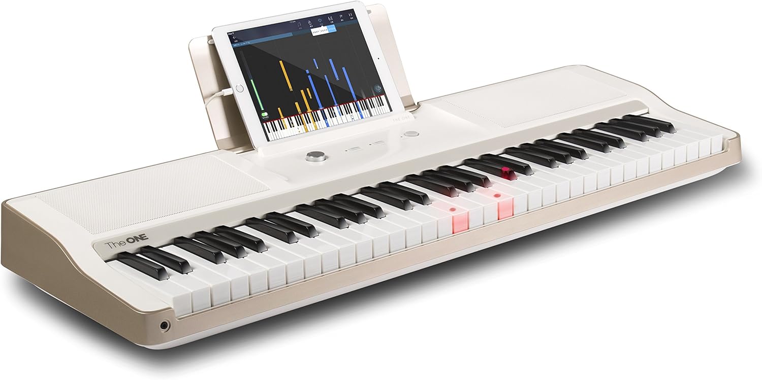 The ONE Smart Piano Keyboard with Lighted Keys, Electronic Piano 61 Keys, Electronic MIDI Keyboard, Home Digital Music Keyboard