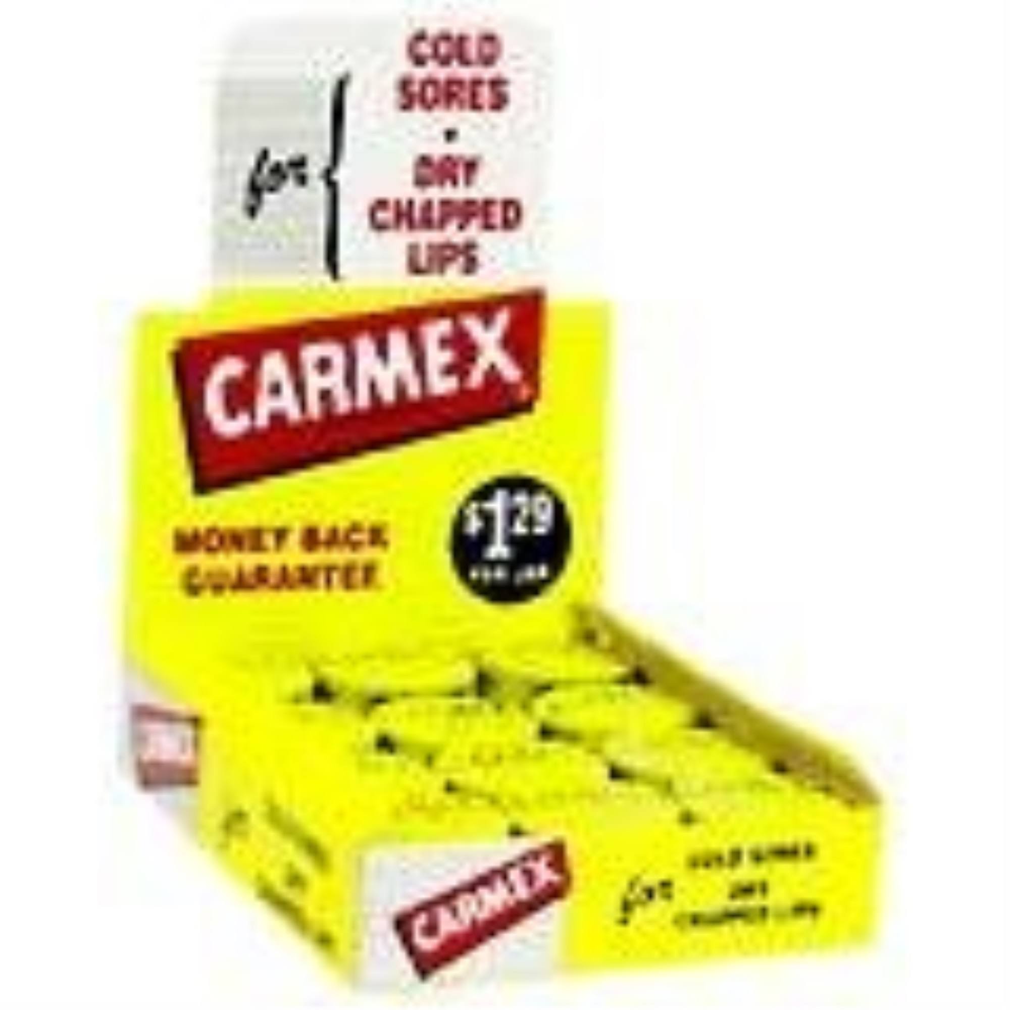Carmex for Cold Sores Lip Balm - 12 x 0.25 oz