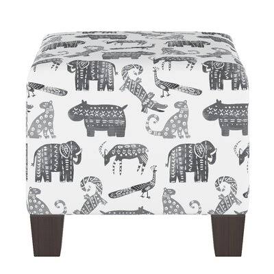 Tignall Square Ottoman Isabelle u0026 Max Color: Gray/White