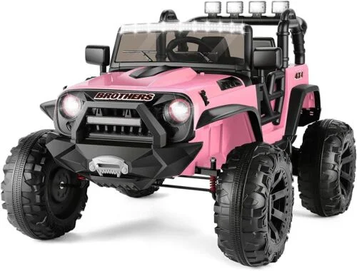 Kids Ride On Car 24V 2 Seaters 2x200W Electric Vehicle Truck with Bluetooth and Remote Control - Curated Treasures Market
