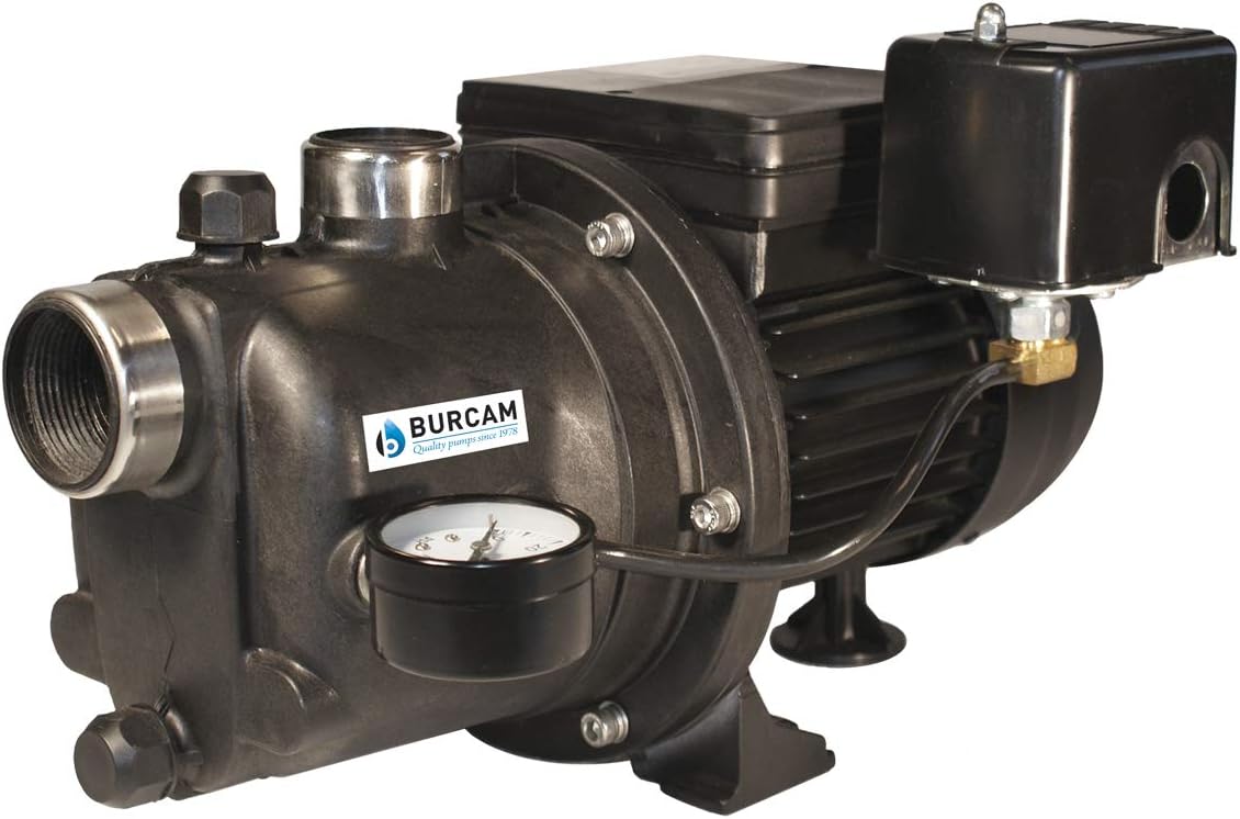 B BURCAM QUALITY PUMPS SINCE 1978 506221PZN 3/4 HP Noryl Shallow Well Jet Pump, Thermoplastic Corrosion Resistant