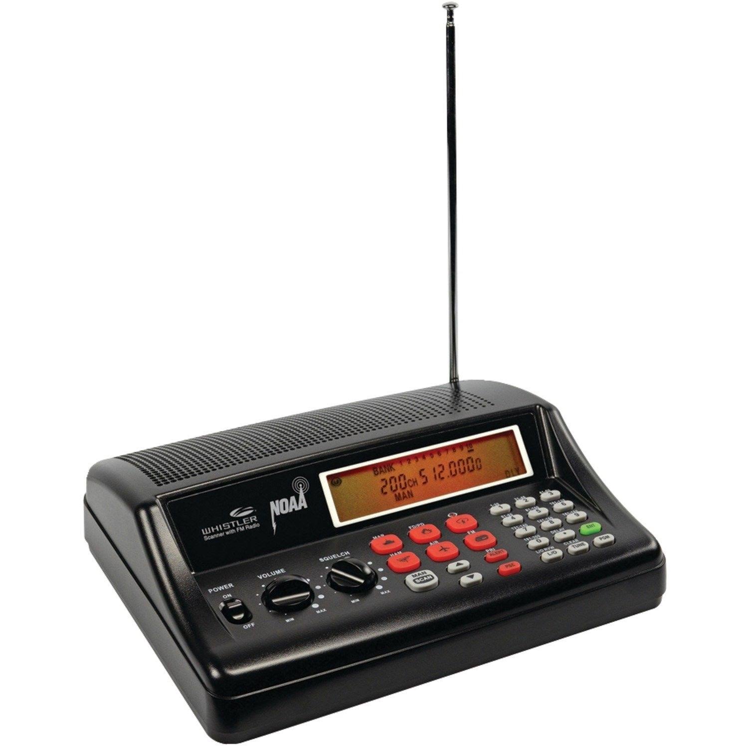 Whistler Ws1025 Analog Desktop Scanner (Black)