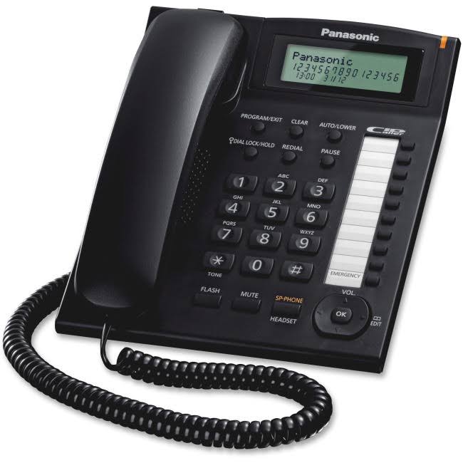Panasonic KX-TS880B 2 Pack Corded Phone with Caller ID and Speakerphone