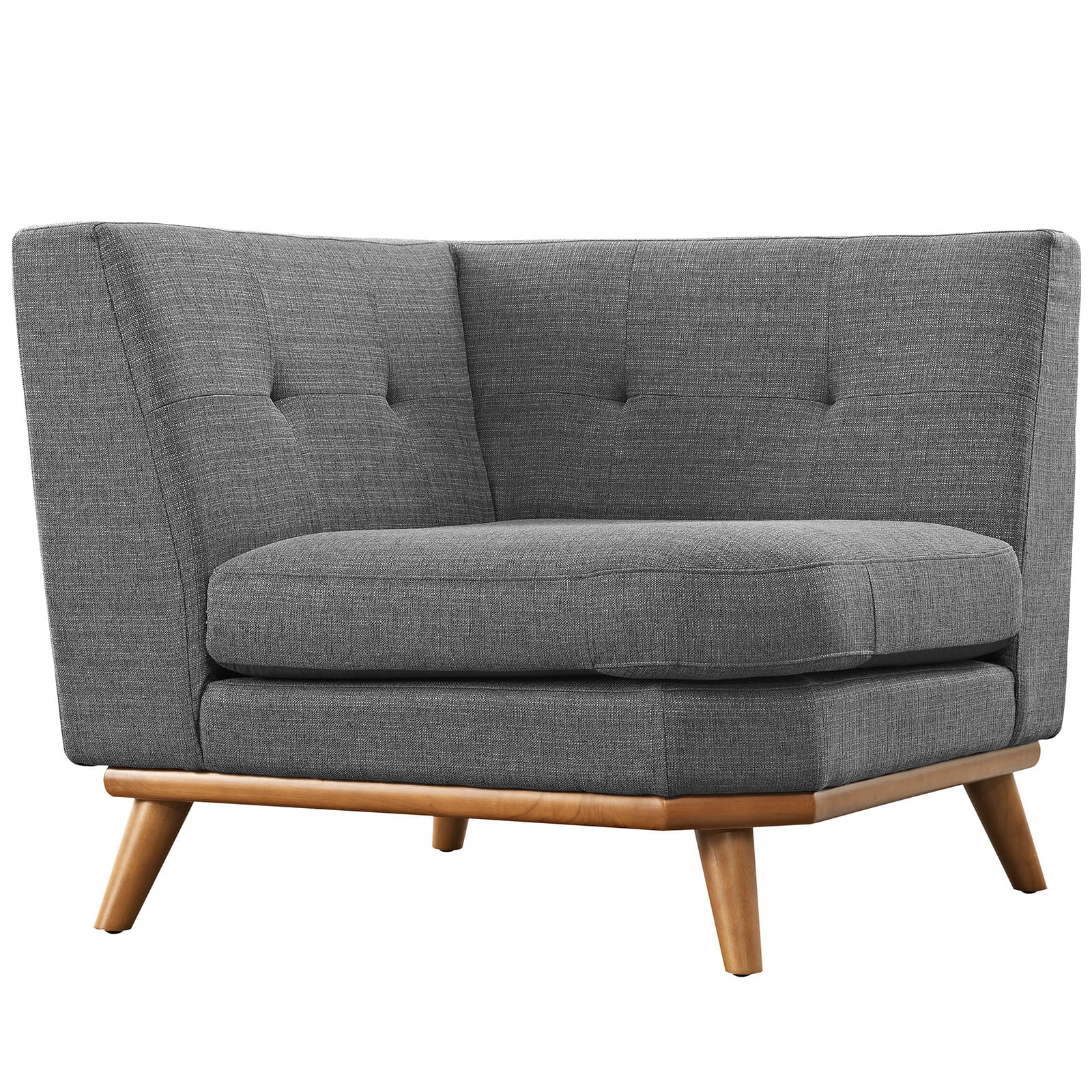 Modern Contemporary Corner Sofa , Grey, Fabric