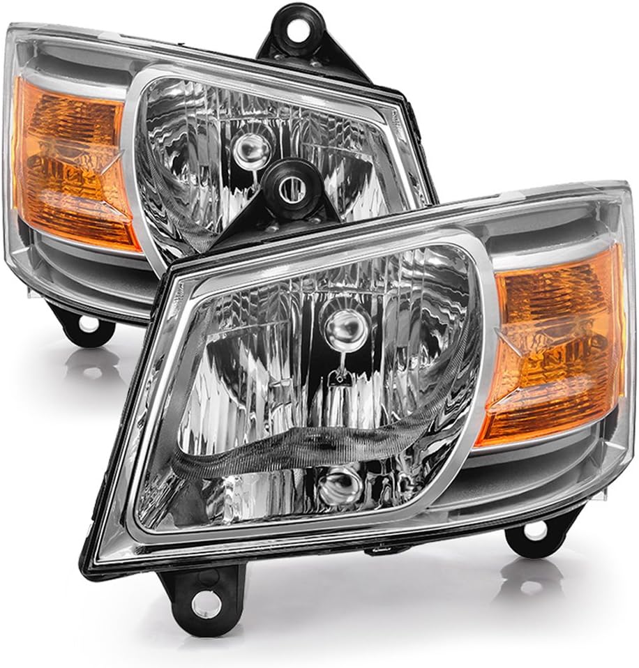 ACANII - For 2008-2010 Dodge Grand Caravan Replacement Headlights Headlamps 08-10 Driver + Passenger Side