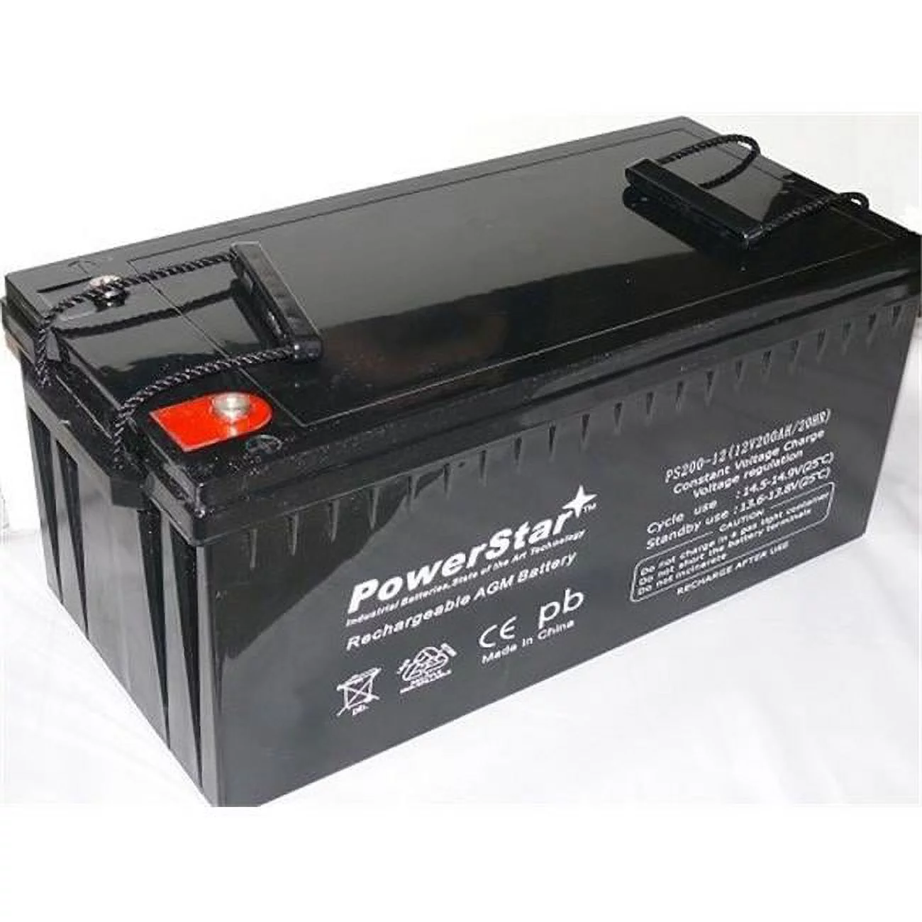 PowerStar  12v 200AH 4D Deep Cycle Replacement SLA & AGM Battery, 2 Year Warranty - Curated Treasures Market