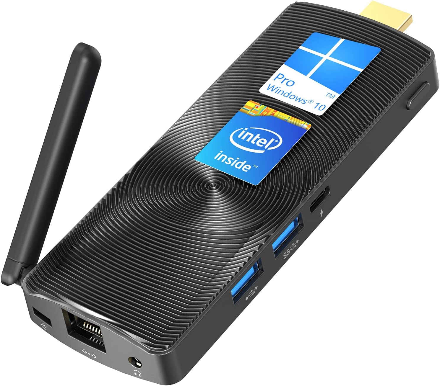 MeLE PCG02 Fanless Mini PC Stick Windows 11 Pro Celeron J4125 8G/128G Portable Computer Stick for Business & Home Video Support HDMI 4K 60Hz, BT4.2