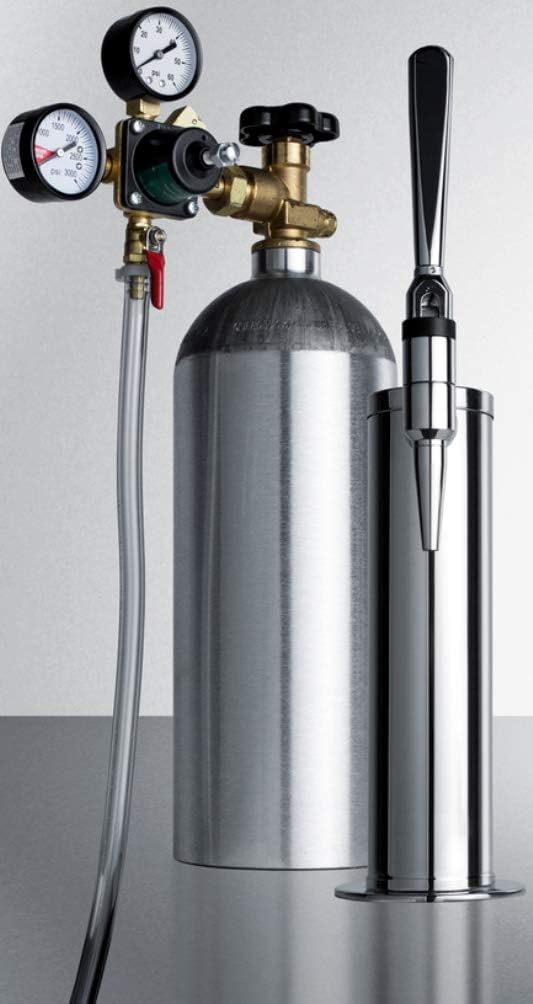 Summit Appliance KitSTOUT Scout Beer Dispensing Tapping Equipment with Nitrogen Tank to Serve Nitro-Infused Stout Beer From Most Kegerators