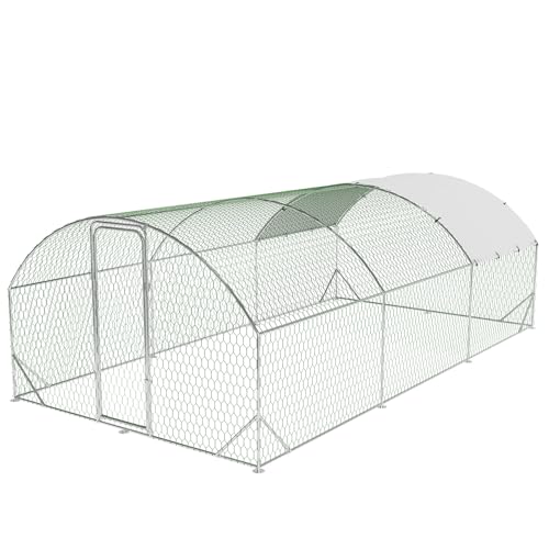 Large Metal Chicken Coop, Walk-in Poultry Cage