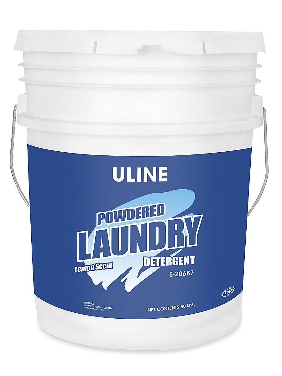ULINE High Efficiency Powder Detergent - 50 lb Pail - S-20687