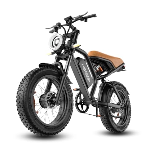 Electric Bike for Adults - K6 20 x 4 Inch Fat Tire, 750W/Peak 1500W Motor, 48V15AH Detachable Battery, 4 Riding Modes Electric Dirt Bike
