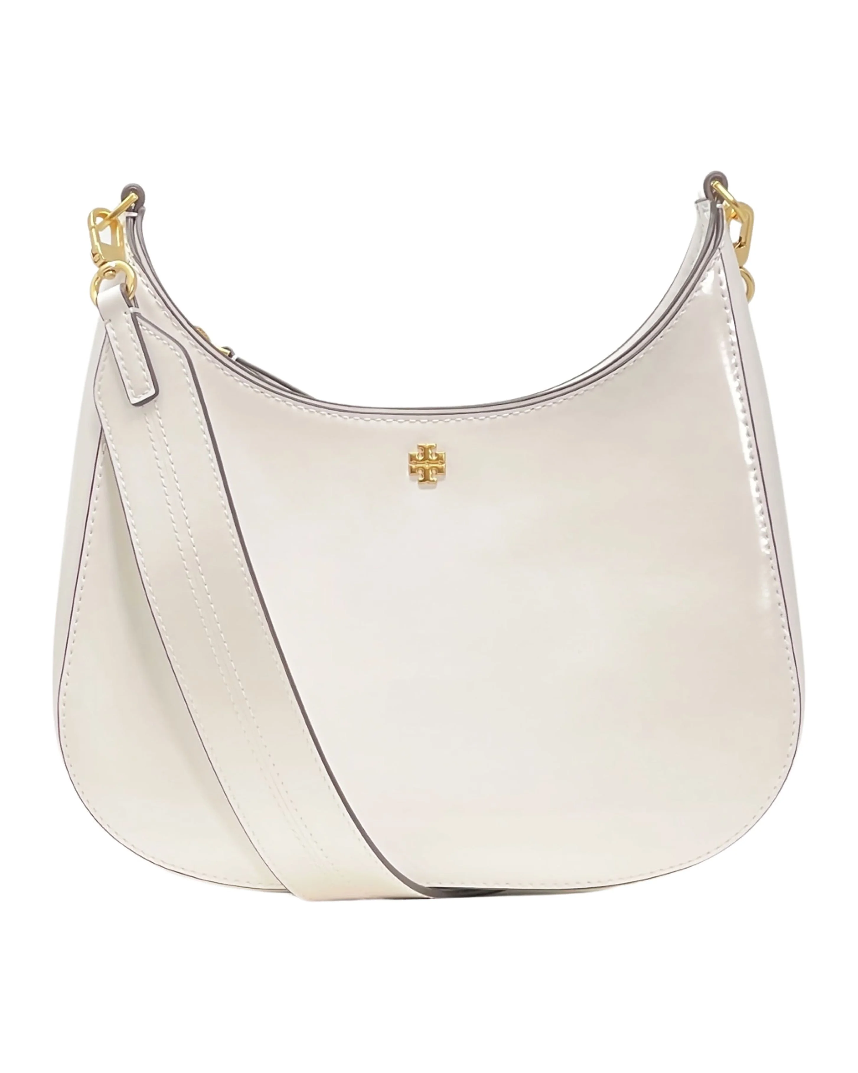 Tory Burch Women's Emerson Patent Leather Swingpack (Optic White)