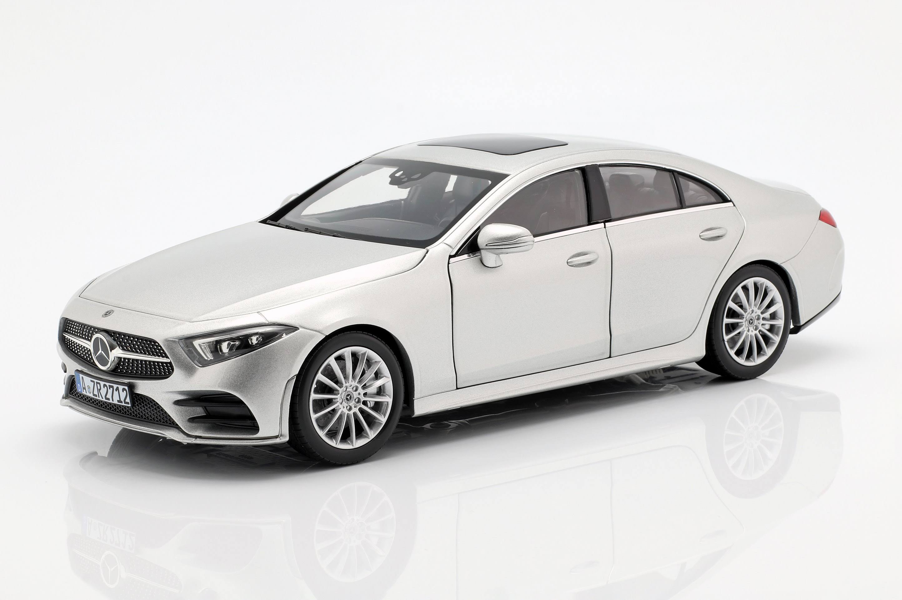 2018 Mercedes Benz CLS Class Silver 1/18 Diecast Model Car by Norev