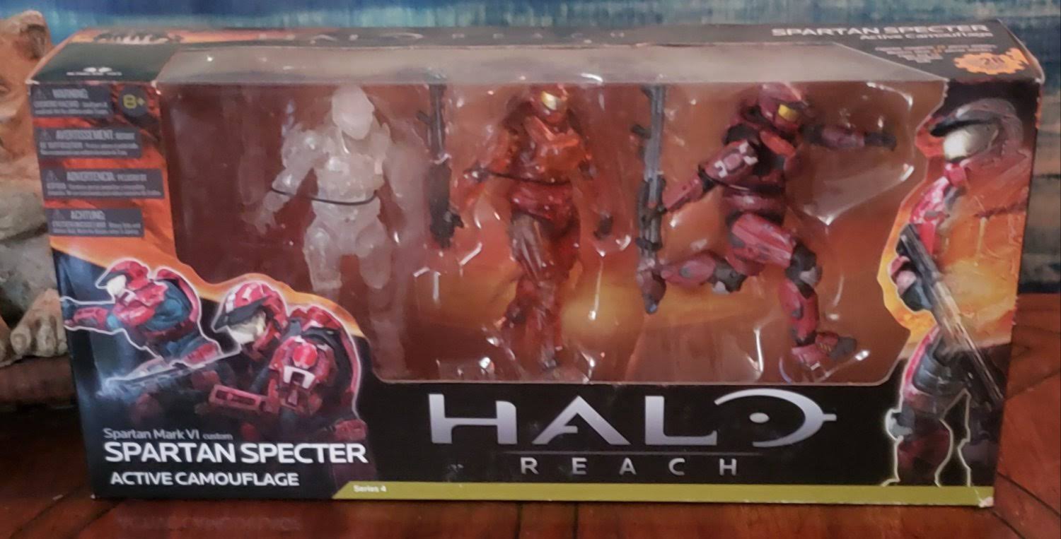 Spartan Specter Active Camouflage Halo Reach Series 4 Action Figure 3 Pack