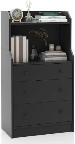 RUNFAYBIU 3 Drawers Dresser for Bedroom