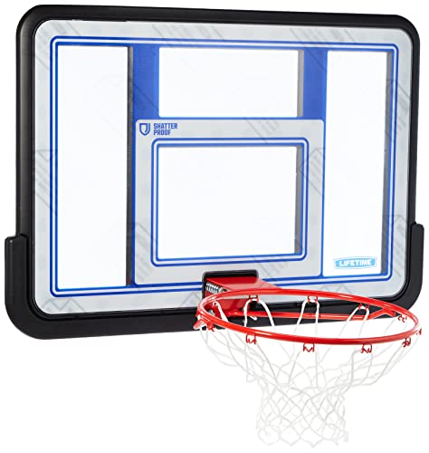 Lifetime 73650 44 Inch Shatterproof Backboard and Rim Combo Kit
