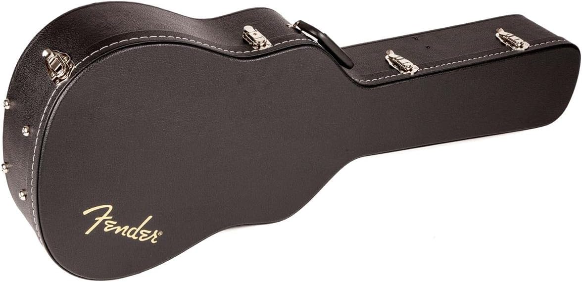 Fender Flat-Top Acoustic Guitar Case, Dreadnought, Black