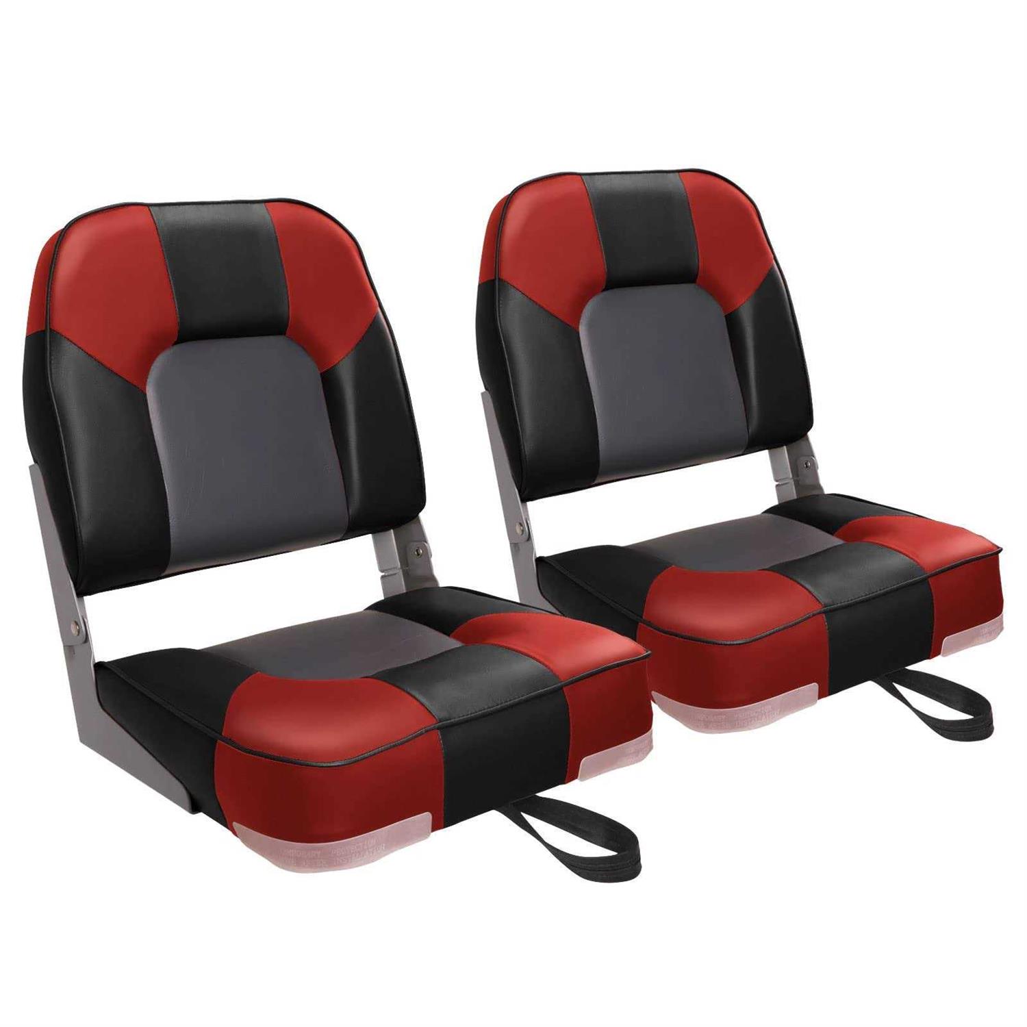 Leader Accessories A Pair of New Low Back Folding Boat Seat - Sports Supplies Online Store