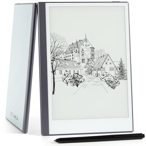 Android E-Ink ePaper Tablet, Paperwhite eBook Reader Digital Notebook for Note Taking, Drawing Paper White Graphics Notepad with Stylus and Case