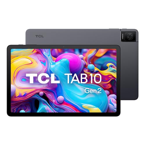 TCL TAB 10 Gen 2, 10.4" Wi-Fi Android Tablet 128GB, 2K Full HD Screen, 6000mAh Battery, Android 13, Slim Design, 2023 Release, US Version, Space Gray