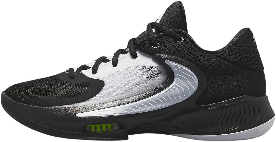 Nike Men's Zoom Freak 4 Basketball Shoes, Black/White-Black, 9.5