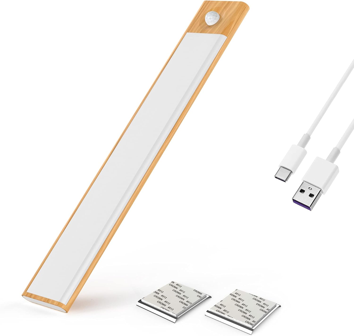 Under Cabinet Lights, 40 LED Motion Sensor Lights Wireless Kitchen Counter Lights USB Rechargeable Magnetic Lights Stick on Anywhere for Kitchen