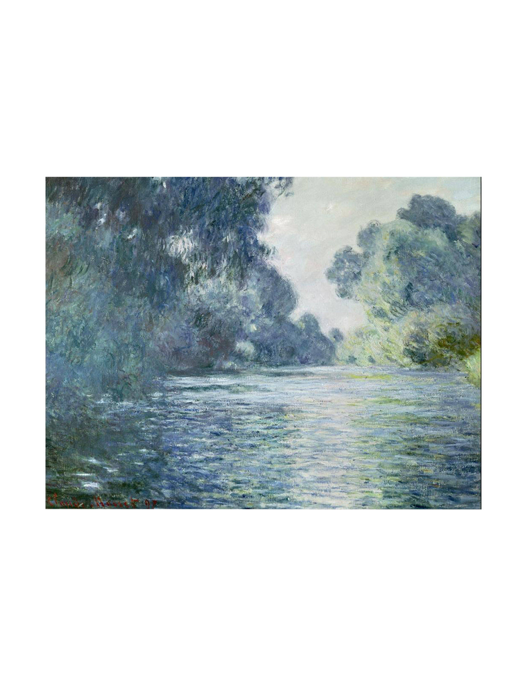 Claude Monet &Branch of The Seine Near Giverny& Canvas Art