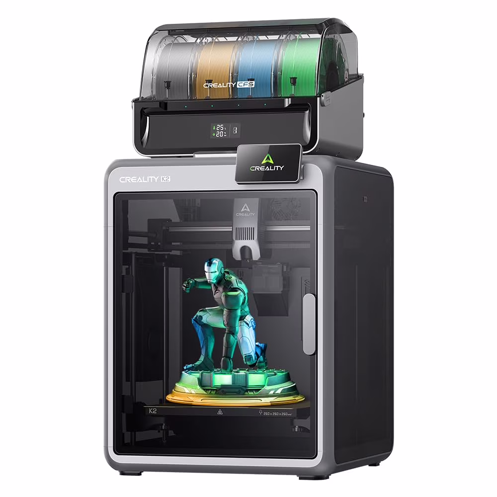 Creality Official K2 Combo 3D Printer, Multi-Color 3D Printer with CFS, 600mm/s High-Speed Printing, 300℃ Direct Drive Extruder, Auto Leveling