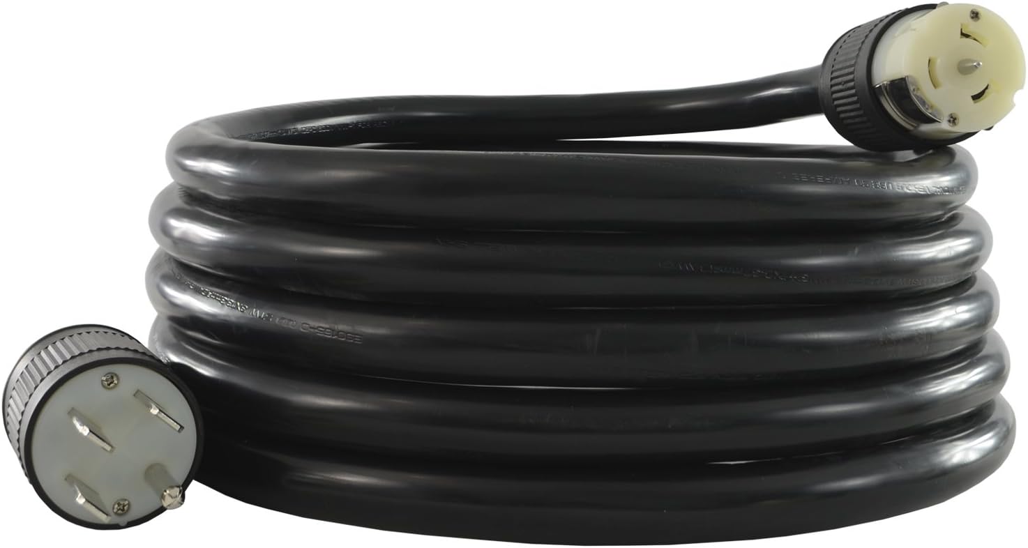 Conntek 1450SS2-50 Temporary Generator Power Cord, 50-Amp Straight-Blade to 50-Amp Locking (50 Feet)
