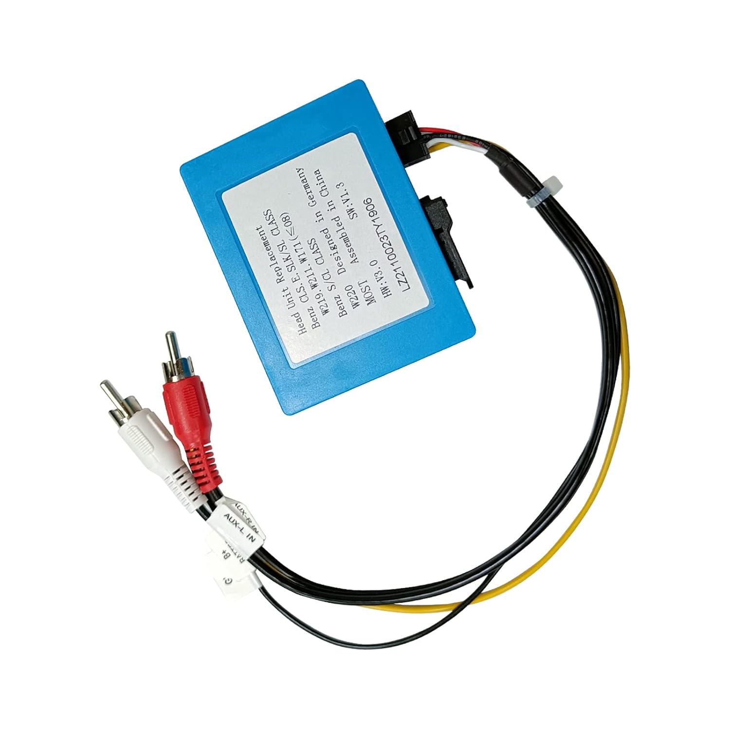 Fiber Optic Box Decoder Most Bus Based Systems for Head Unit Replacement Car Stereo Radio for Mercedes Benz E CLS SLK SL S CL Series (W219 W211 W171)