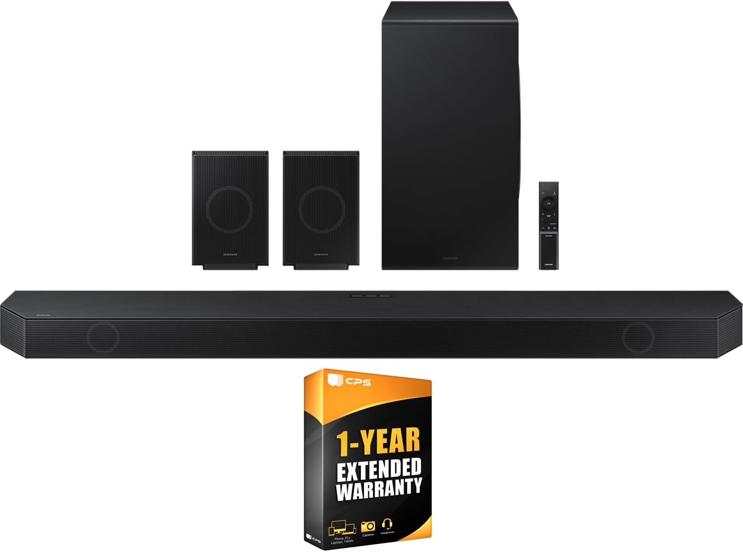 SAMSUNG Q990D 11.1.4ch Soundbar w/Rear Speaker, Wireless Dolby Atmos Audio, Q-Symphony, SpaceFit Sound Pro