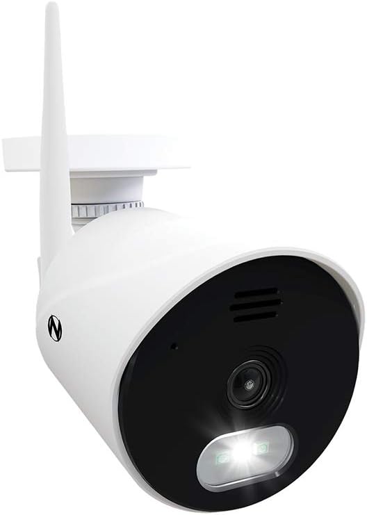 Night Owl 1080p AC Powered Panoramic Wi-Fi IP Indoor/Outdoor Camera with a 140° Ultra Wide Angle View, 2-Way Audio, Built-in Spotlight
