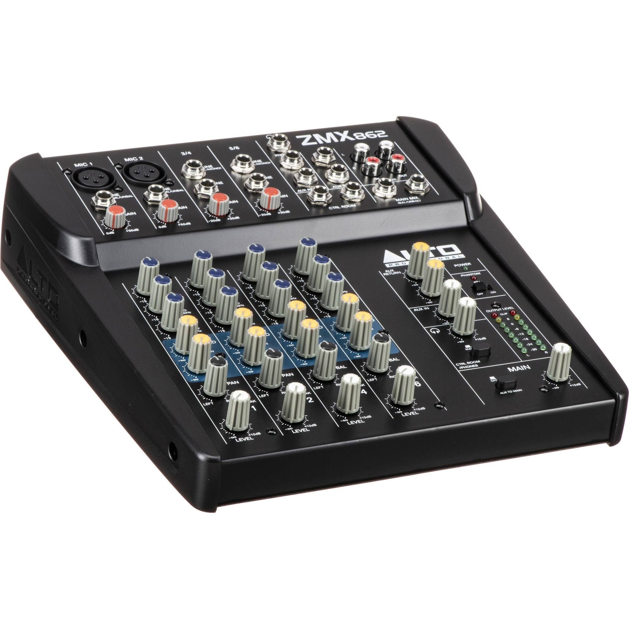 Alto ZMX862 6 Channel Compact Mixer - Megean