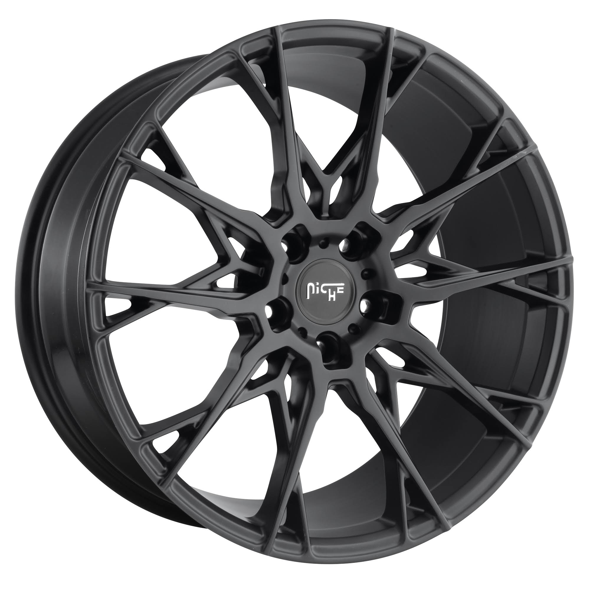Niche M183 Staccato Matte Black 22x9 5x112 ET38 Rims M1832290F8+38